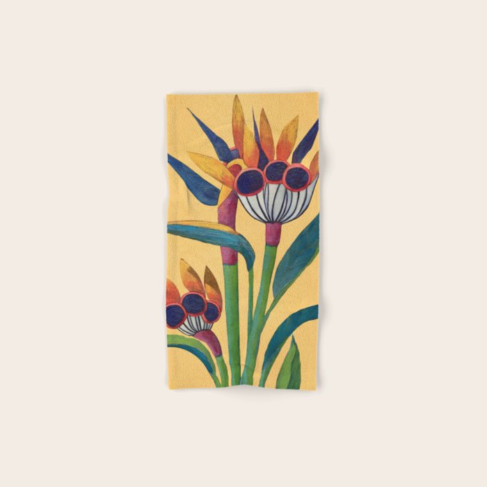 Bird of Paradise in Tropical Bloom Bath Towel Gallery Image 1