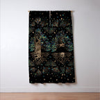 Tree of life -Yggdrasil Golden and Marble ornament Window Curtain Gallery Image 3