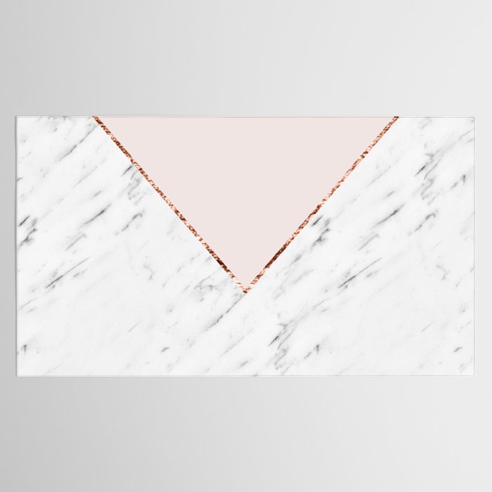 Peony blush geometric marble Tablecloth Gallery Image 2