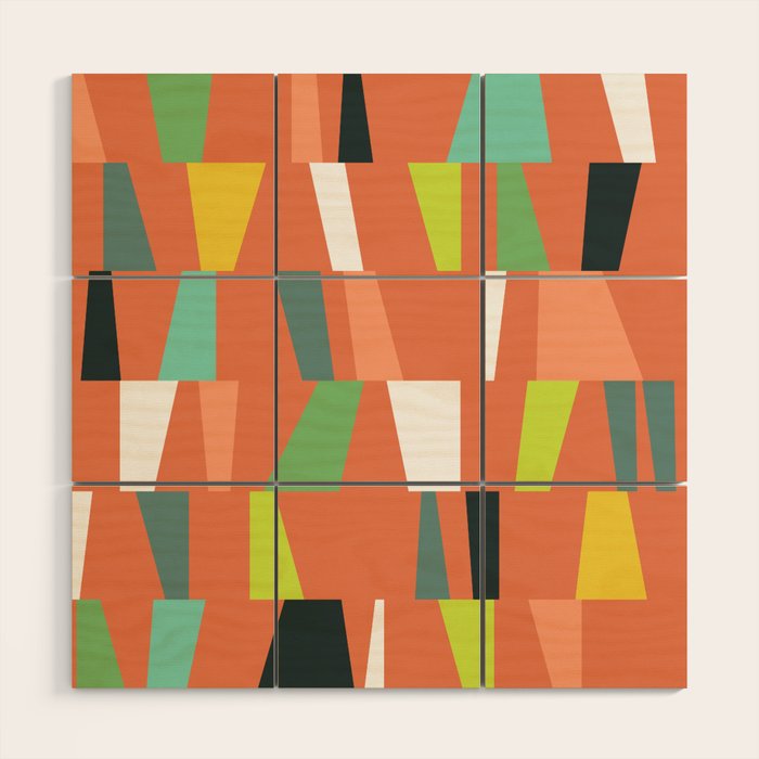 Modern Geometric 38 Wood Wall Art Gallery Image 1