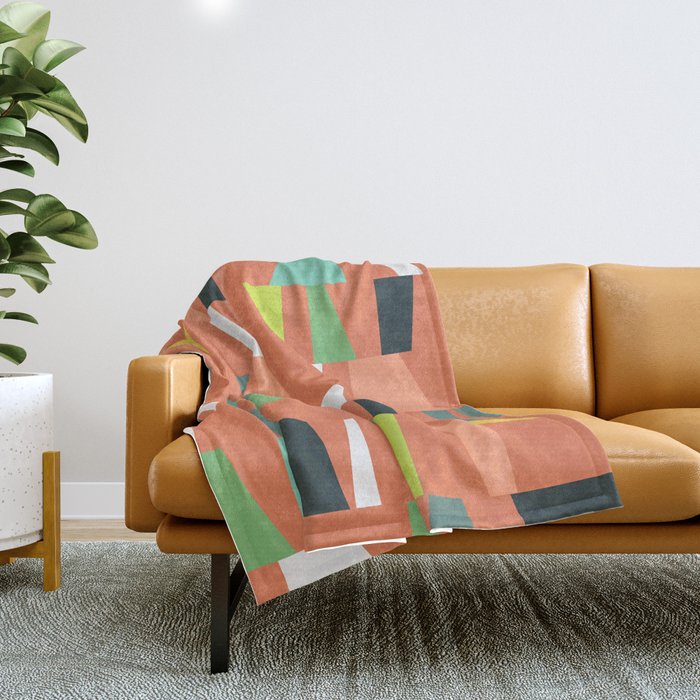 Modern Geometric 38 Throw Blanket Gallery Image 1