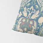 William Morris Vintage Granada Blue & Green Pillow Sham Gallery Image 4