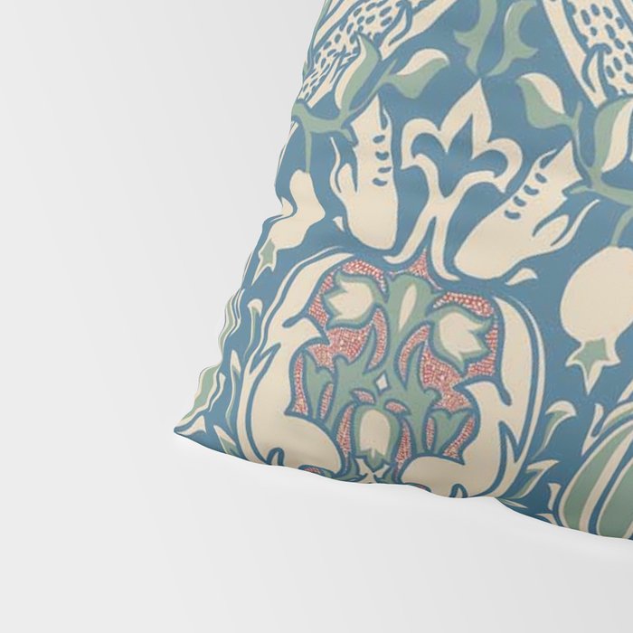 William Morris Vintage Granada Blue & Green Pillow Sham Gallery Image 4