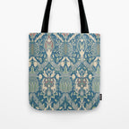 William Morris Vintage Granada Blue & Green Tote Bag Gallery Image 1
