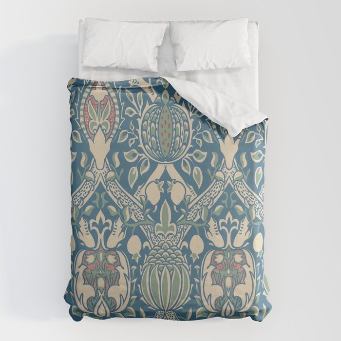 William Morris Vintage Granada Blue & Green Duvet Cover Gallery Image 6