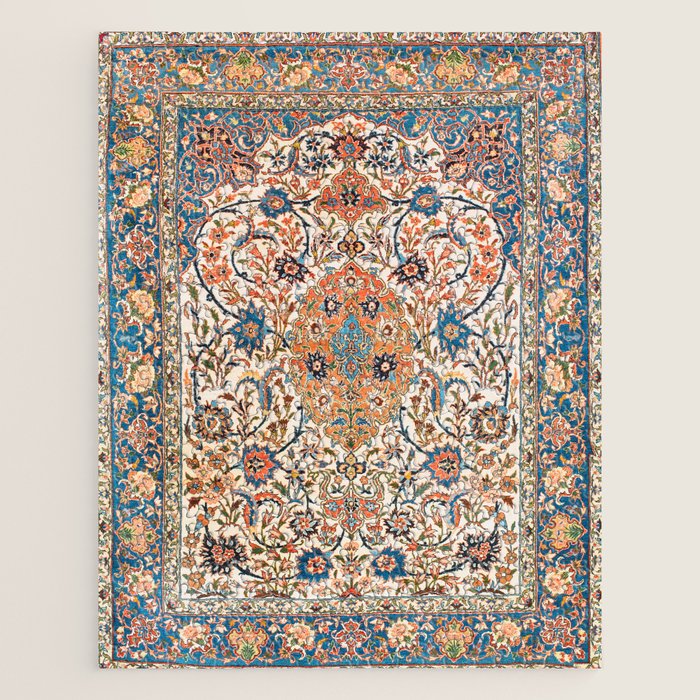 Isfahan Antique Central Persian Carpet Print Jigsaw Puzzle Gallery Image 1