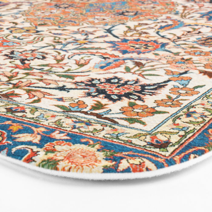 Isfahan Antique Central Persian Carpet Print Bath Mat Gallery Image 3