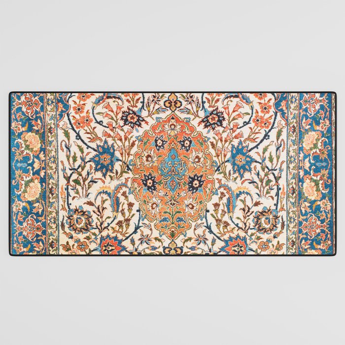Isfahan Antique Central Persian Carpet Print Desk Mat Gallery Image 3