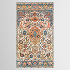 Isfahan Antique Central Persian Carpet Print Tablecloth Gallery Image 2