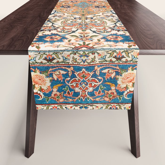 Isfahan Antique Central Persian Carpet Print Table Runner Gallery Image 1