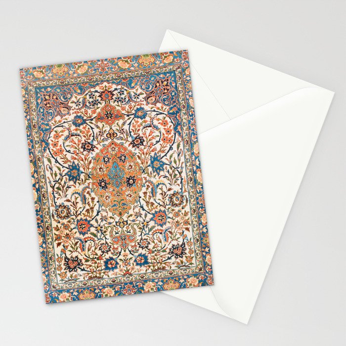 Isfahan Antique Central Persian Carpet Print Stationery Card Gallery Image 2