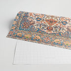 Isfahan Antique Central Persian Carpet Print Wrapping Paper Gallery Image 2