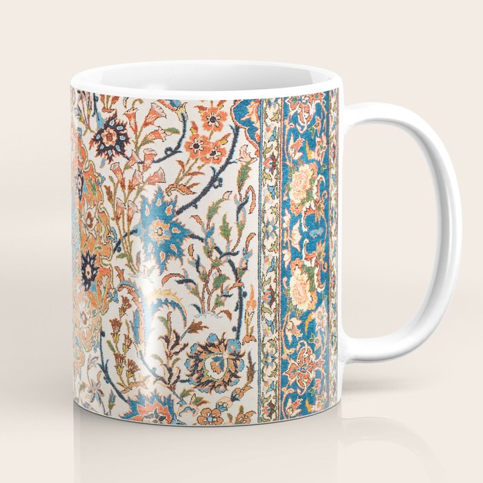 Isfahan Antique Central Persian Carpet Print Coffee Mug Gallery Image 1