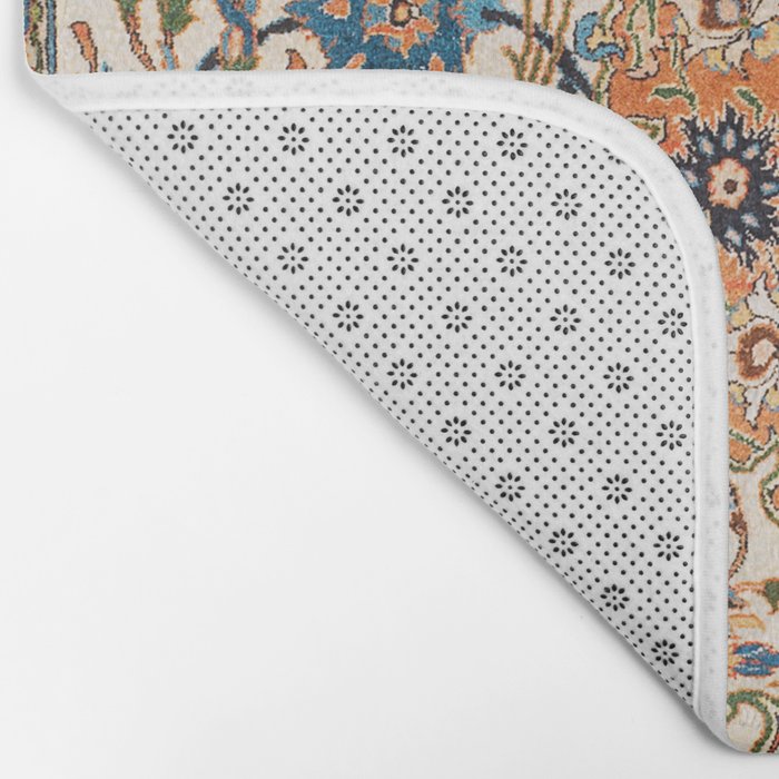 Isfahan Antique Central Persian Carpet Print Bath Mat Gallery Image 2