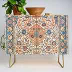 Isfahan Antique Central Persian Carpet Print Credenza Gallery Image 1