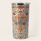 Isfahan Antique Central Persian Carpet Print Travel Mug Gallery Image 1