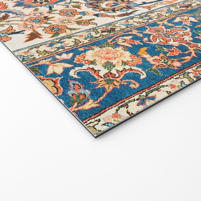 Isfahan Antique Central Persian Carpet Print Welcome Mat Gallery Image 2