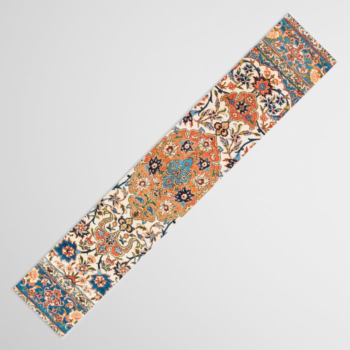 Isfahan Antique Central Persian Carpet Print Table Runner Gallery Image 3