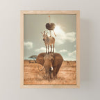 African Friends Mini Art Print Gallery Image 1