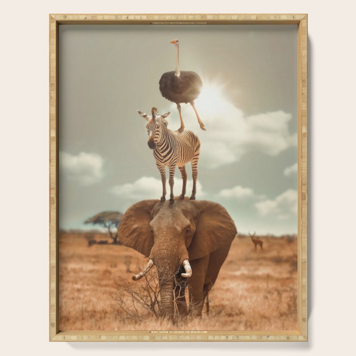 African Friends Serving Tray Gallery Image 1