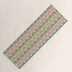 Vintage Damask Floral Pattern Yoga Mat Gallery Image 1