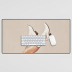 These Boots - Neutral L Desk Mat Gallery Image 1