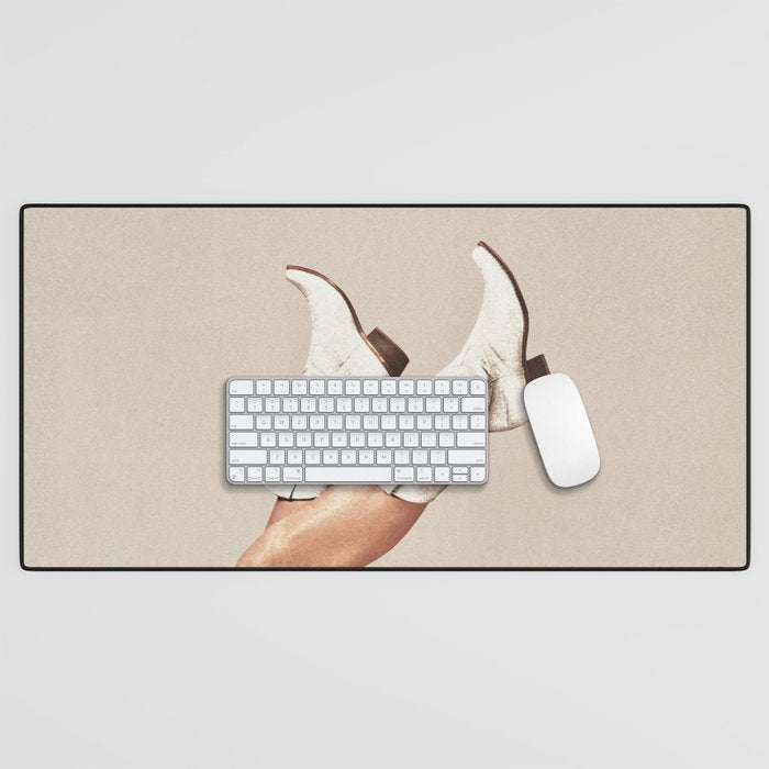 These Boots - Neutral L Desk Mat Gallery Image 1