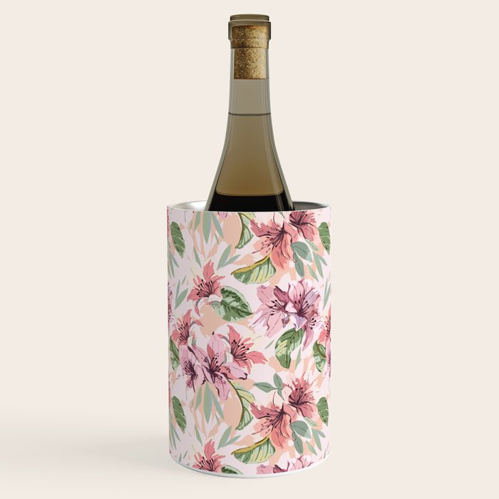 Pastel pink tropical bloom A Wine Chiller Gallery Image 2
