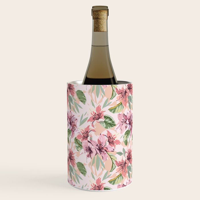 Pastel pink tropical bloom A Wine Chiller Gallery Image 1