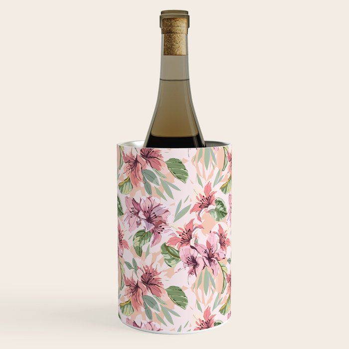 Pastel pink tropical bloom A Wine Chiller Gallery Image 3