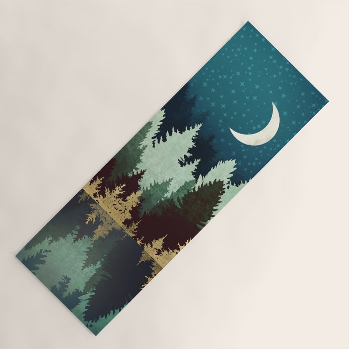 Star Forest Reflection Yoga Mat Gallery Image 1