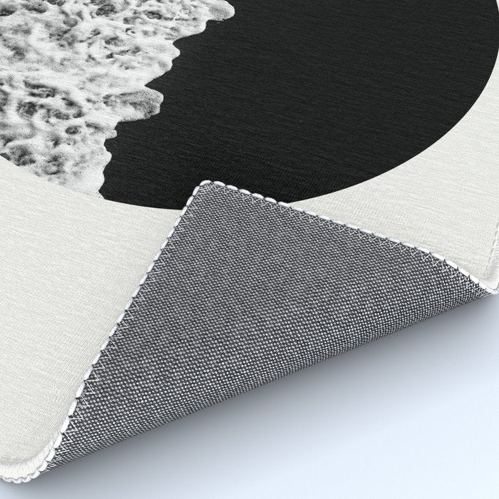 Ocean Yin Yang - Landscape Art Print, Black and White Photography  Rug Gallery Image 4