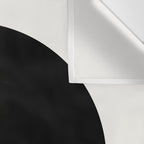 Ocean Yin Yang - Landscape Art Print, Black and White Photography  Wall Tapestry Gallery Image 3