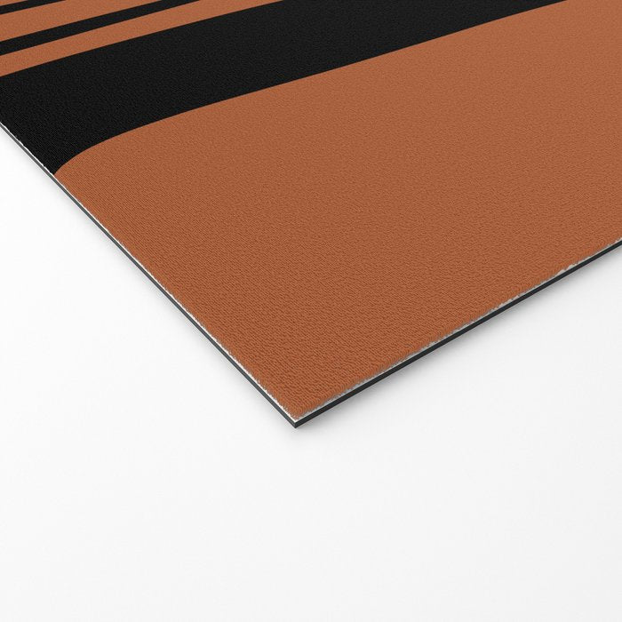 Mid-Century Modern Palm Springs Abstract Rust and Black Pattern  Welcome Mat Gallery Image 2