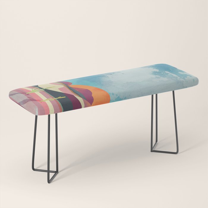 Pink Desert Glow Bench Gallery Image 1