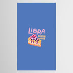 Libra Sign in Warm Blue | Zodiac Series Tablecloth Gallery Image 2