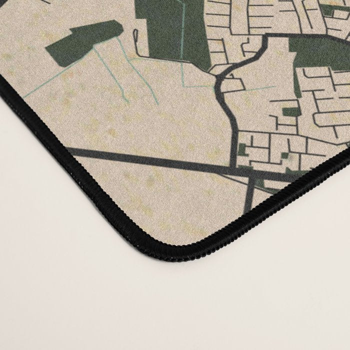 Dublin City Map of Ireland - Vintage Desk Mat Gallery Image 4