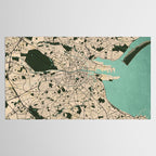 Dublin City Map of Ireland - Vintage Tablecloth Gallery Image 2