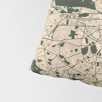 Dublin City Map of Ireland - Vintage Pillow Sham Gallery Image 4