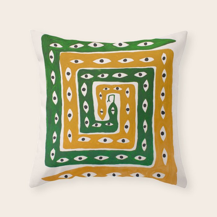 The Good Eye Snakes Throw Pillow Gallery Image 6