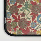 Large-Scale Dahlias, Frogs, Snakes, Praying Mantis in Red and Blue Laptop Sleeve Gallery Image 3