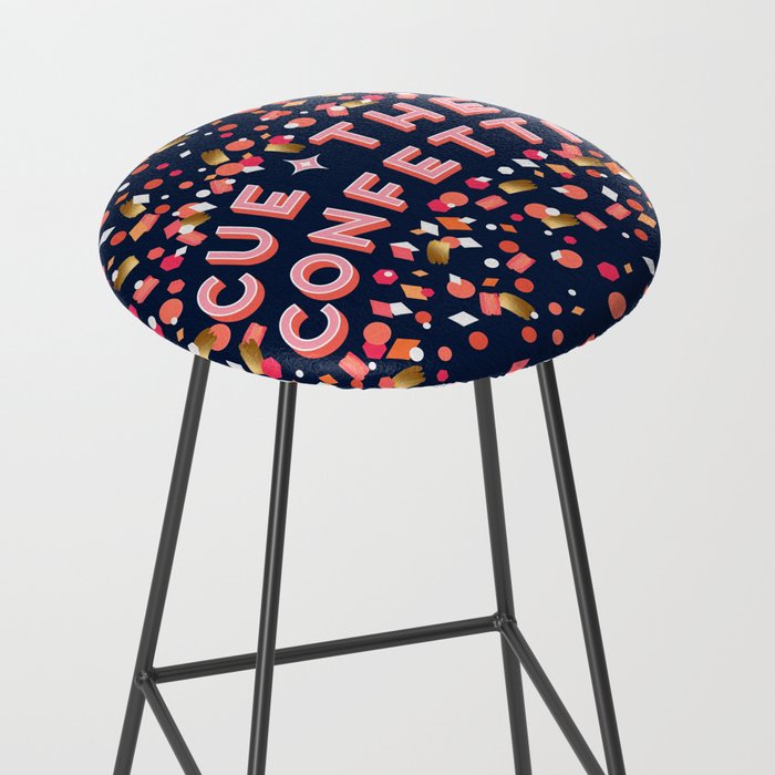 Cue the Confetti - Navy Palette Stool Gallery Image 2