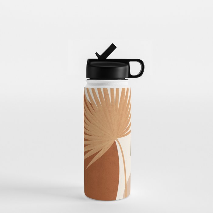Tropical Leaf- Abstract Art 14 Water Bottle Gallery Image 1