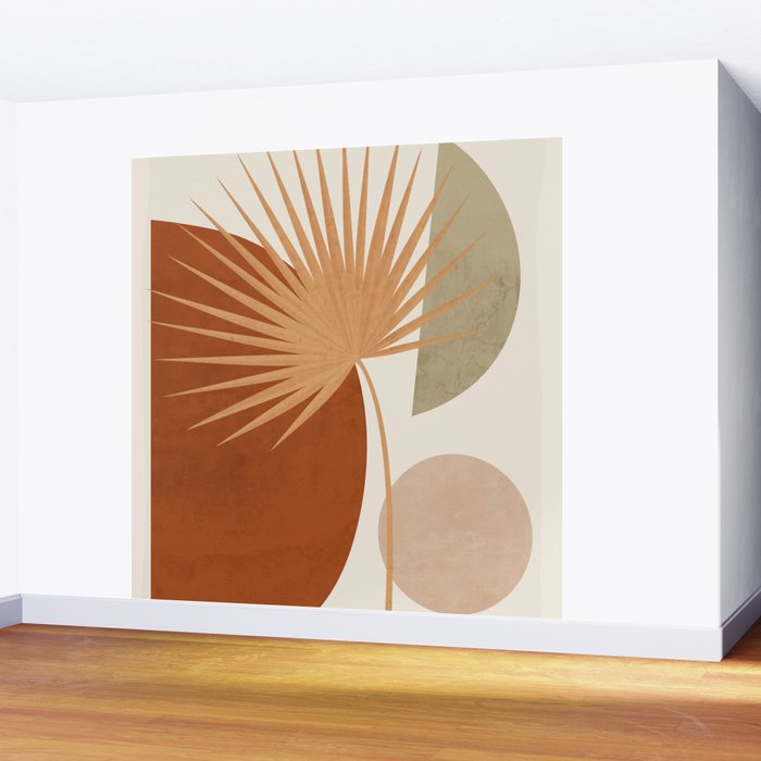 Tropical Leaf- Abstract Art 14 Wall Mural Gallery Image 2