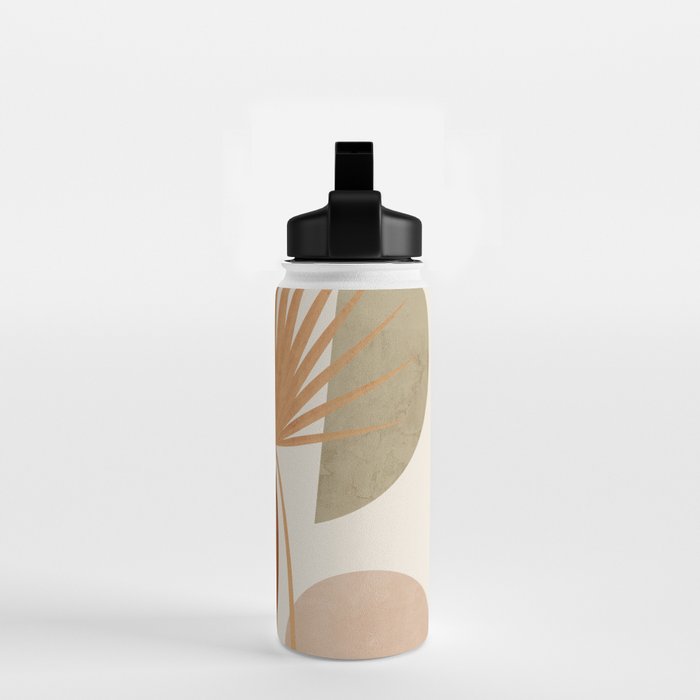 Tropical Leaf- Abstract Art 14 Water Bottle Gallery Image 2