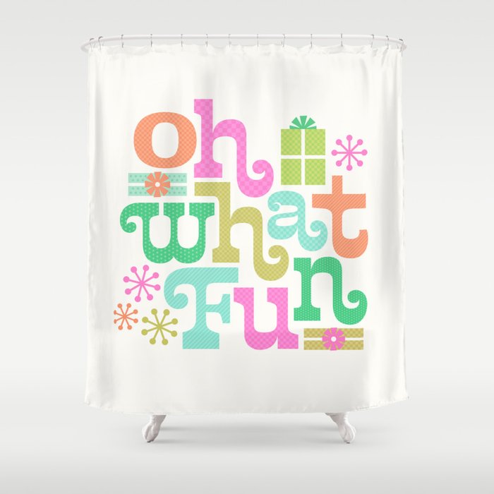 Oh What Fun Shower Curtain Gallery Image 1