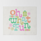 Oh What Fun Throw Blanket Gallery Image 2