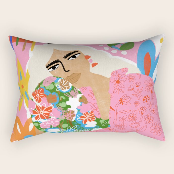 Living in Chaos Rectangular Pillow Gallery Image 2