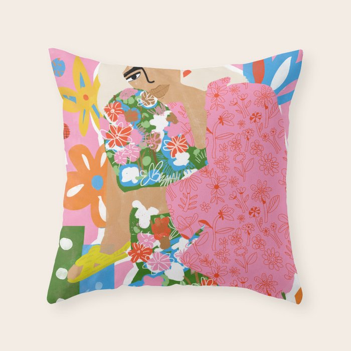 Living in Chaos Throw Pillow Gallery Image 6