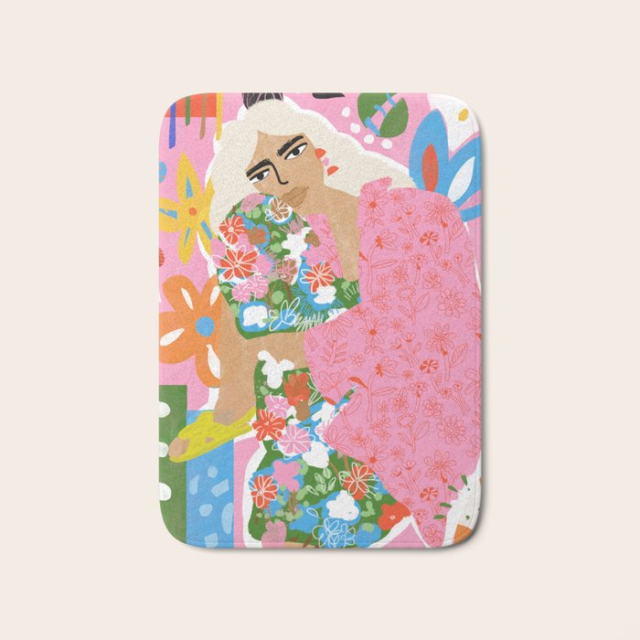 Living in Chaos Bath Mat Gallery Image 1
